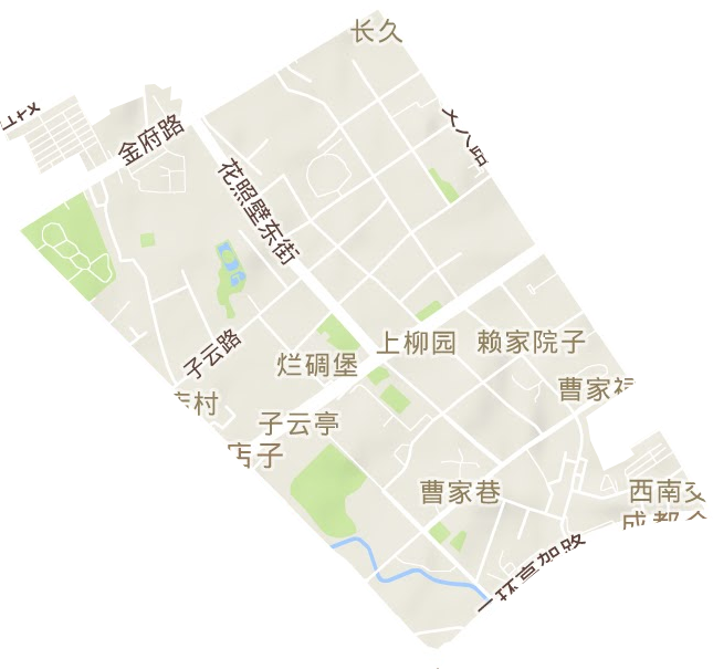 營門口街道地形圖