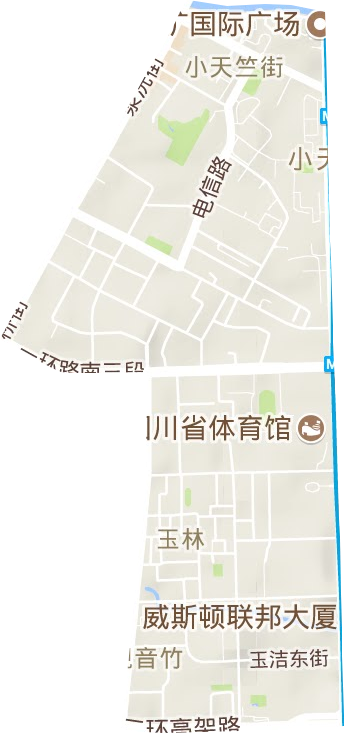 玉林街道地形圖