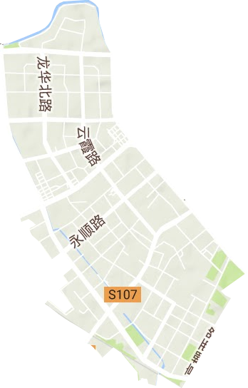 紅牌樓街道地形圖