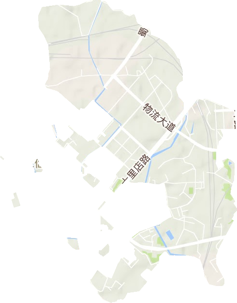 圣燈街道地形圖