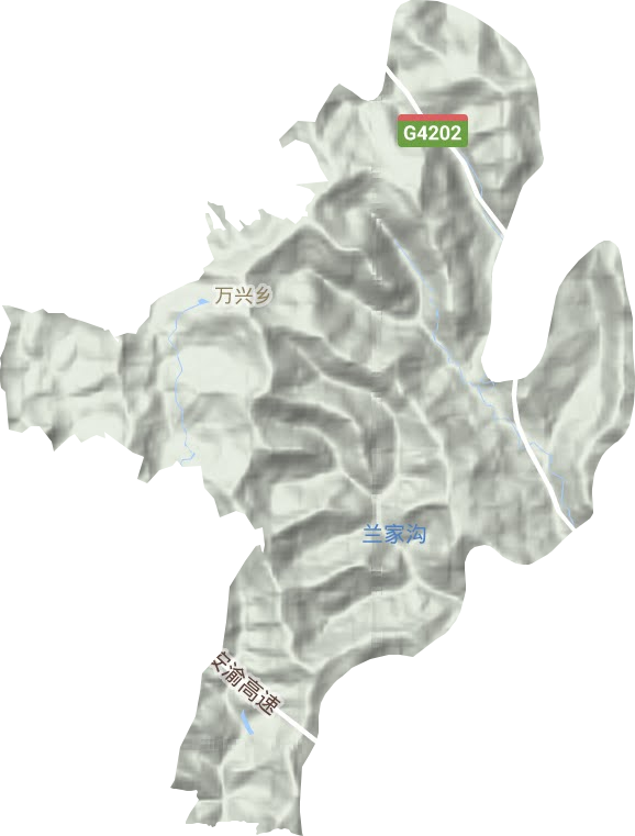 萬興鄉(xiāng)地形圖