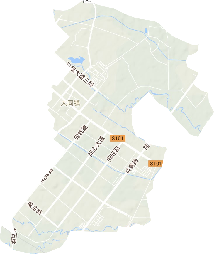 大同鎮(zhèn)地形圖