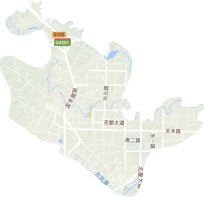 大豐街道地形圖
