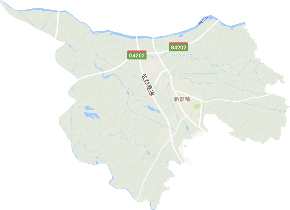 新繁鎮地形圖