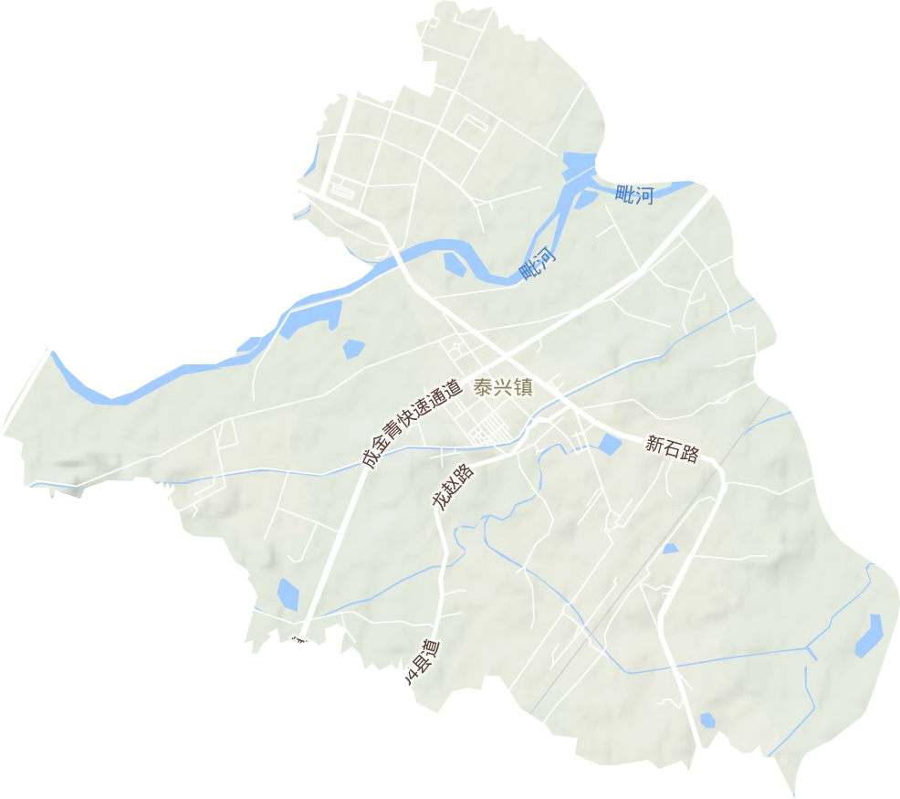 泰興鎮地形圖