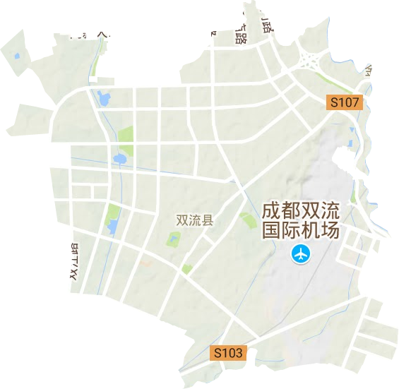 東升街道地形圖