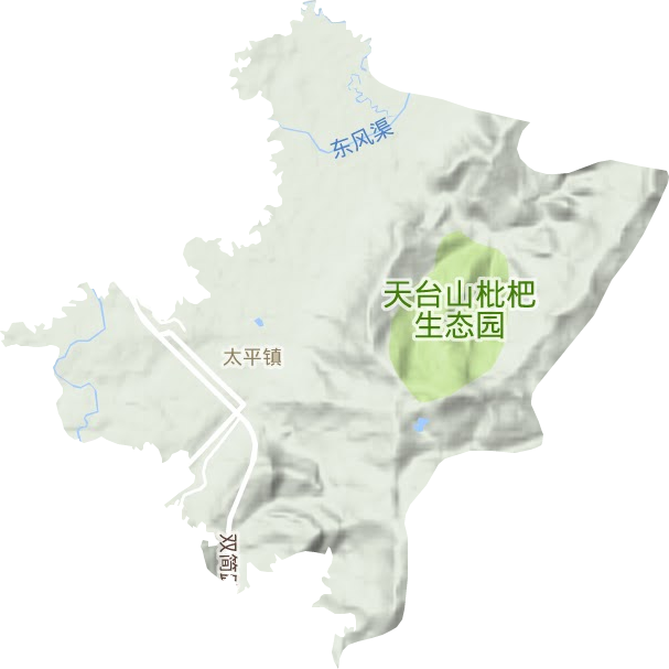 太平鎮(zhèn)地形圖