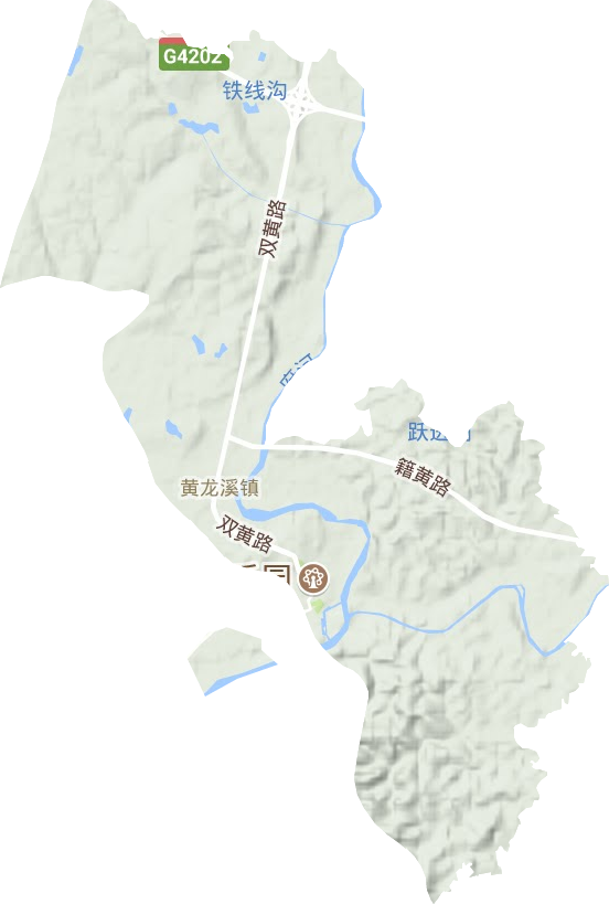 黃龍溪鎮地形圖