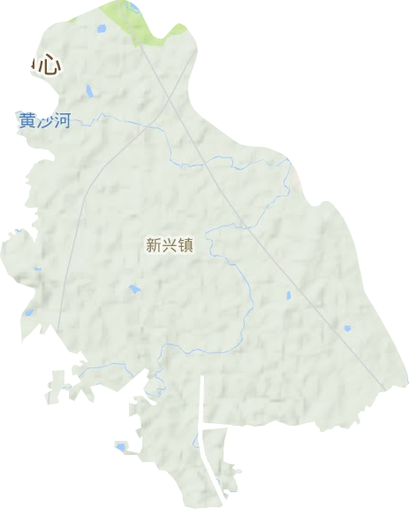 新興鎮(zhèn)地形圖