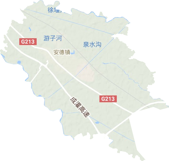 安德鎮地形圖