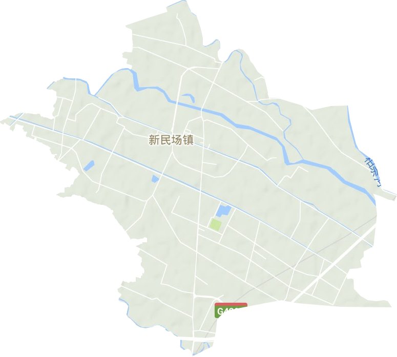 新民場鎮地形圖