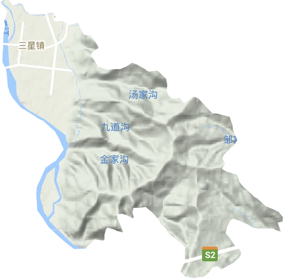 三星鎮地形圖