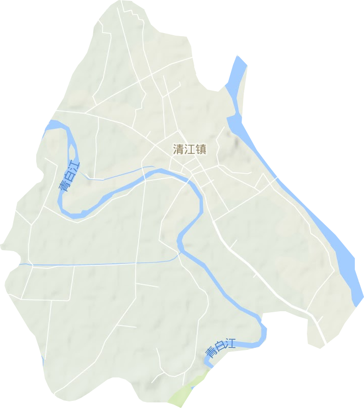 清江鎮地形圖