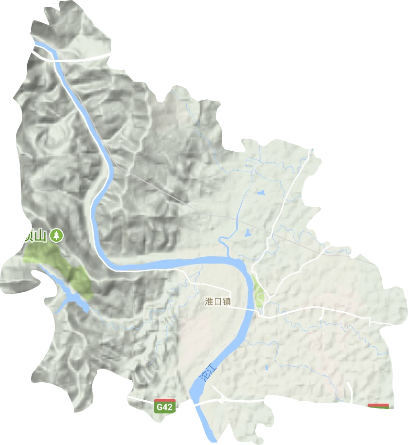 淮口鎮地形圖