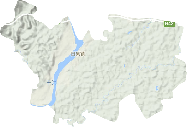 白果鎮地形圖