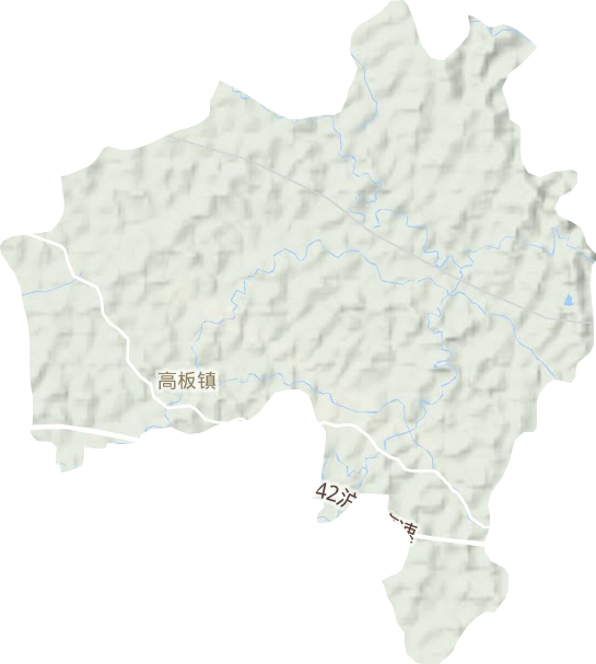 高板鎮地形圖