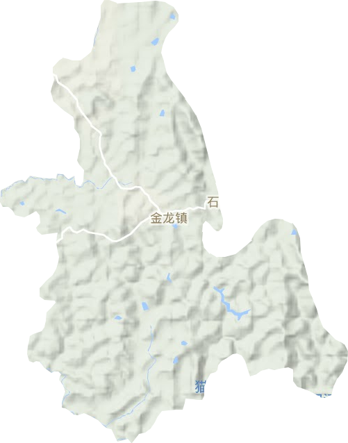 金龍鎮(zhèn)地形圖