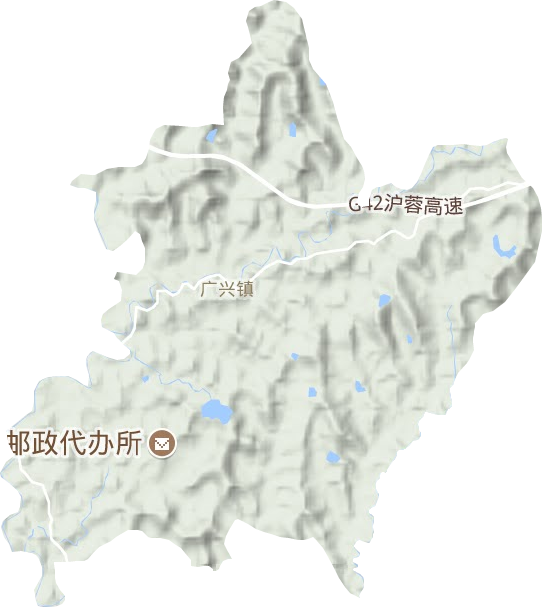廣興鎮(zhèn)地形圖