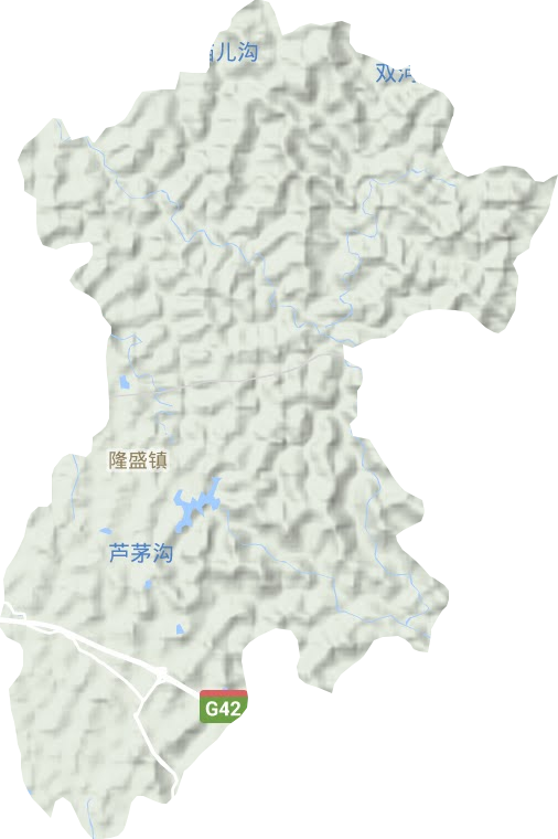 隆盛鎮地形圖