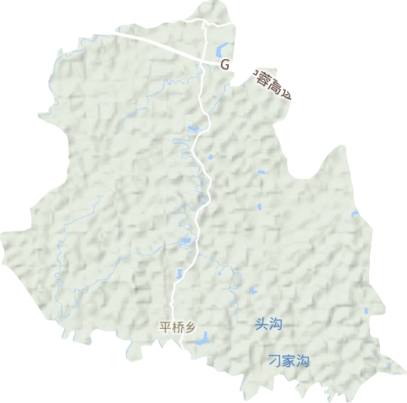 平橋鄉地形圖