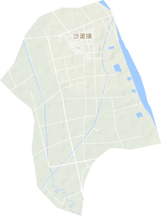 沙渠鎮(zhèn)地形圖