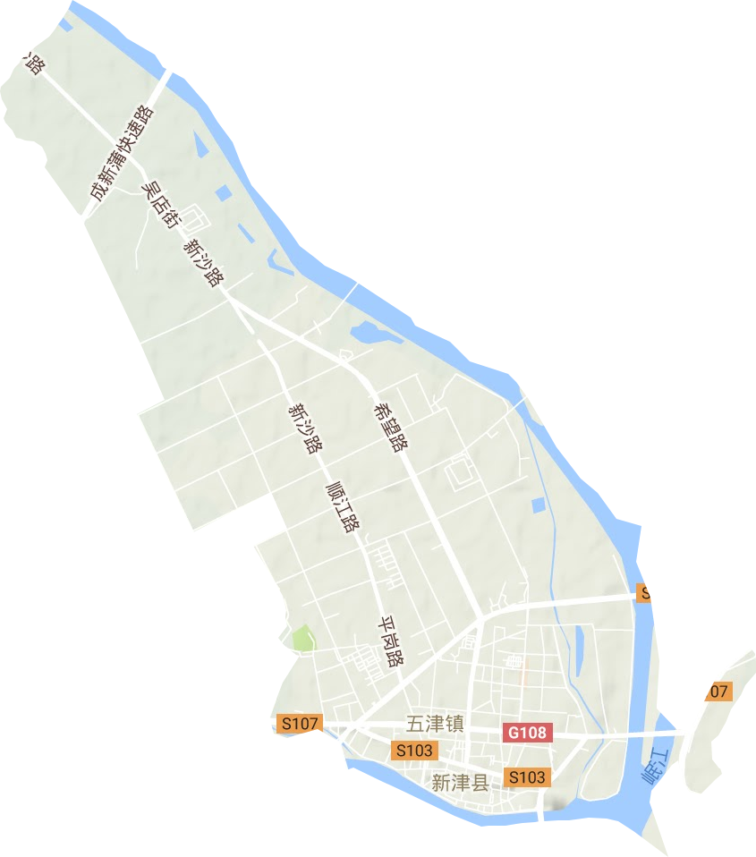 五津鎮地形圖