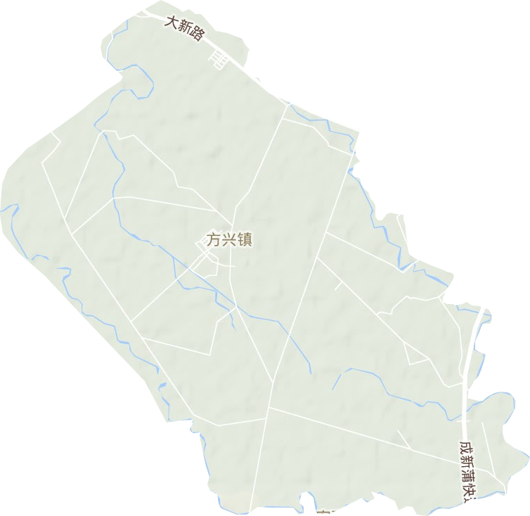 方興鎮地形圖