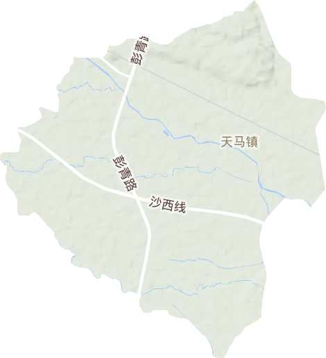 天馬鎮地形圖