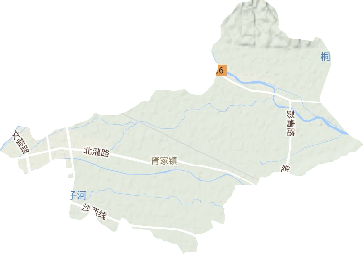 胥家鎮(zhèn)地形圖