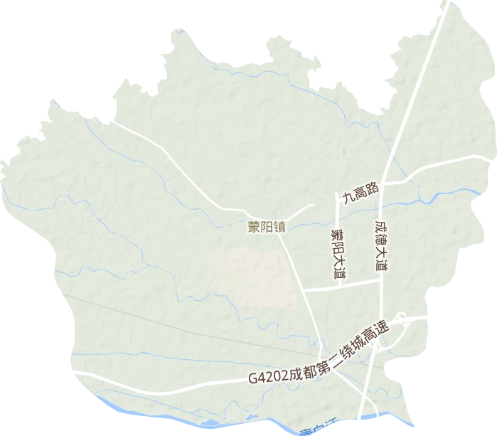 蒙陽鎮地形圖