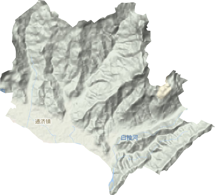 通濟鎮地形圖