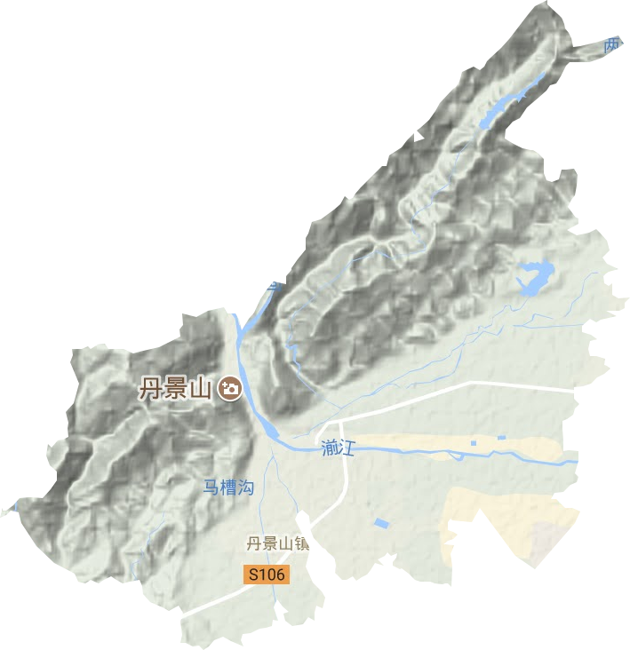丹景山鎮地形圖
