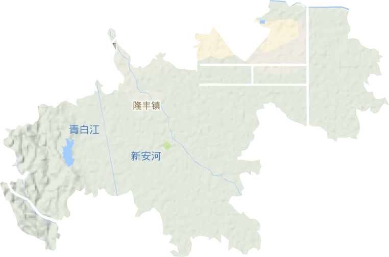 隆豐鎮(zhèn)地形圖