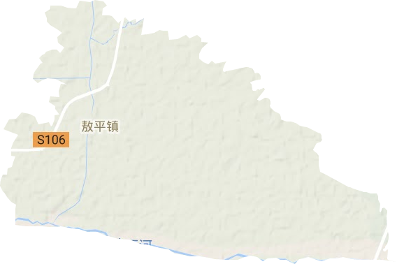 敖平鎮(zhèn)地形圖