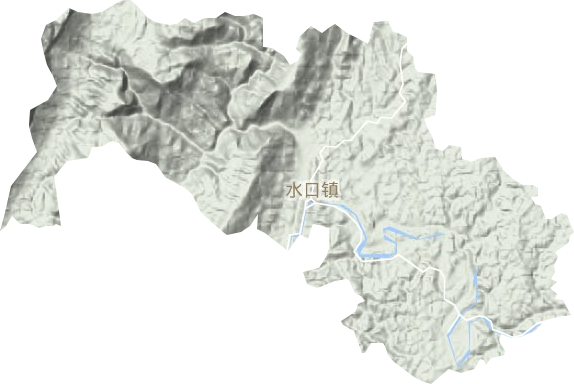 水口鎮地形圖
