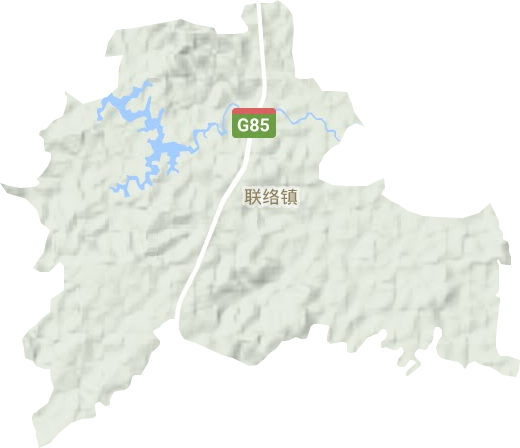 聯絡鎮地形圖