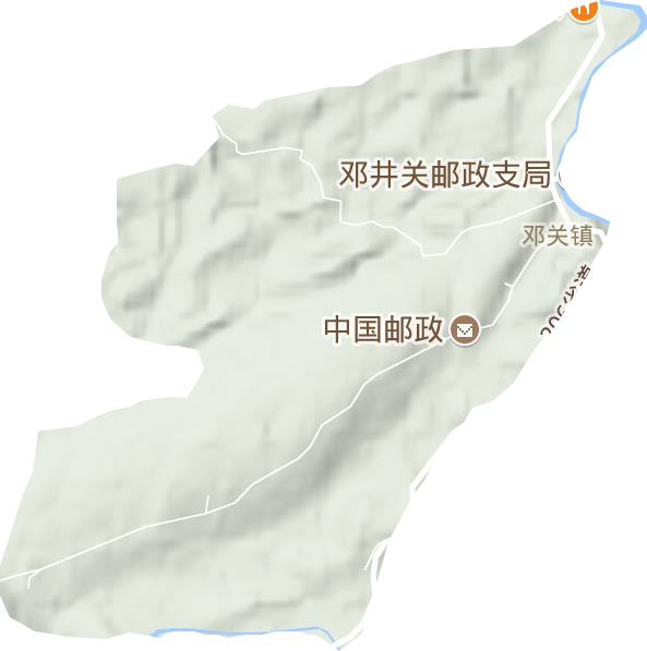 鄧關鎮(zhèn)地形圖