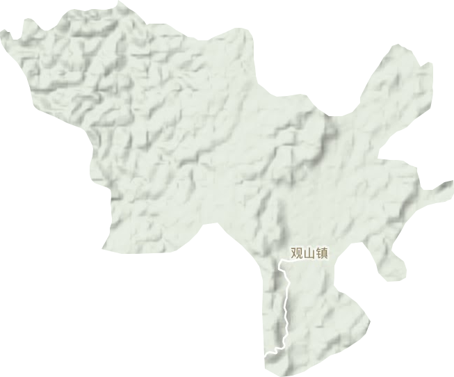 觀山鎮地形圖