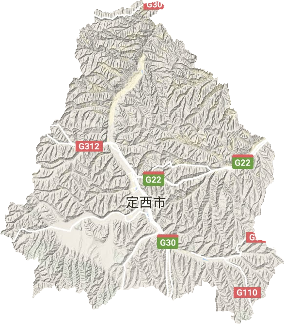安定區地形圖