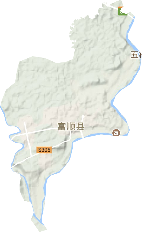 富世鎮地形圖