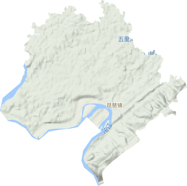 琵琶鎮地形圖
