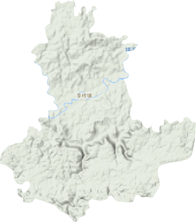 李橋鎮地形圖