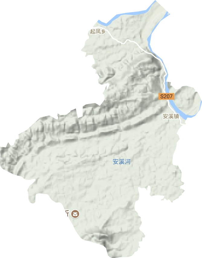 安溪鎮地形圖