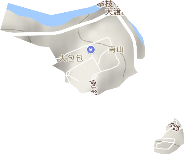 南山街道地形圖