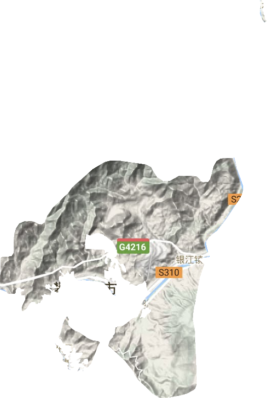 銀江鎮地形圖