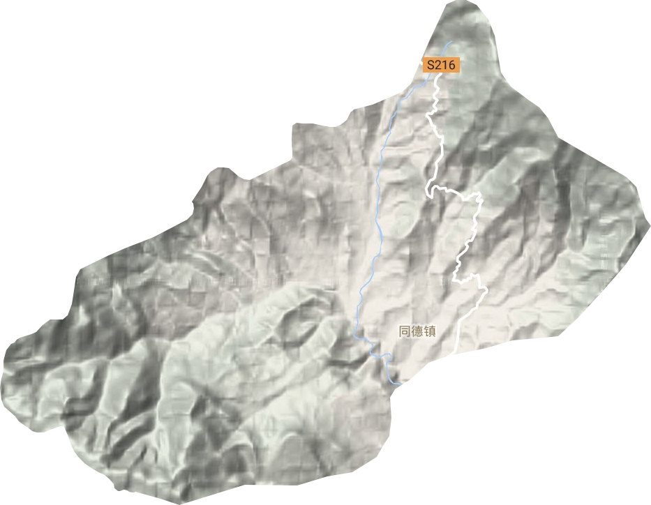 同德鎮(zhèn)地形圖
