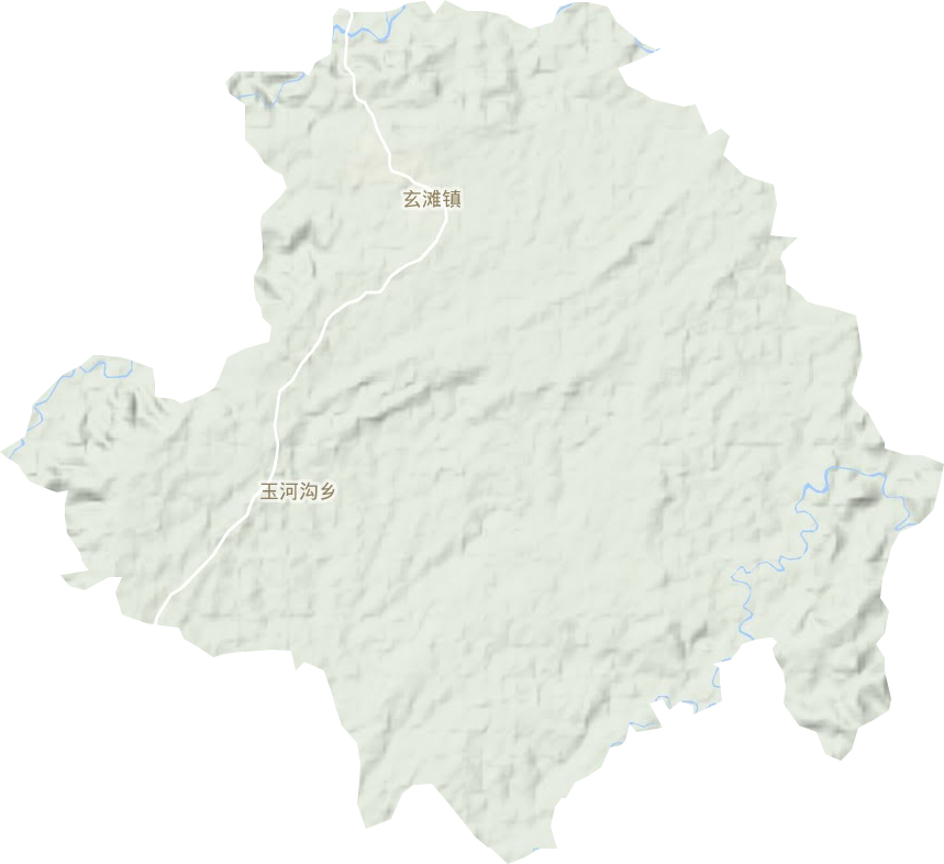 玄灘鎮(zhèn)地形圖