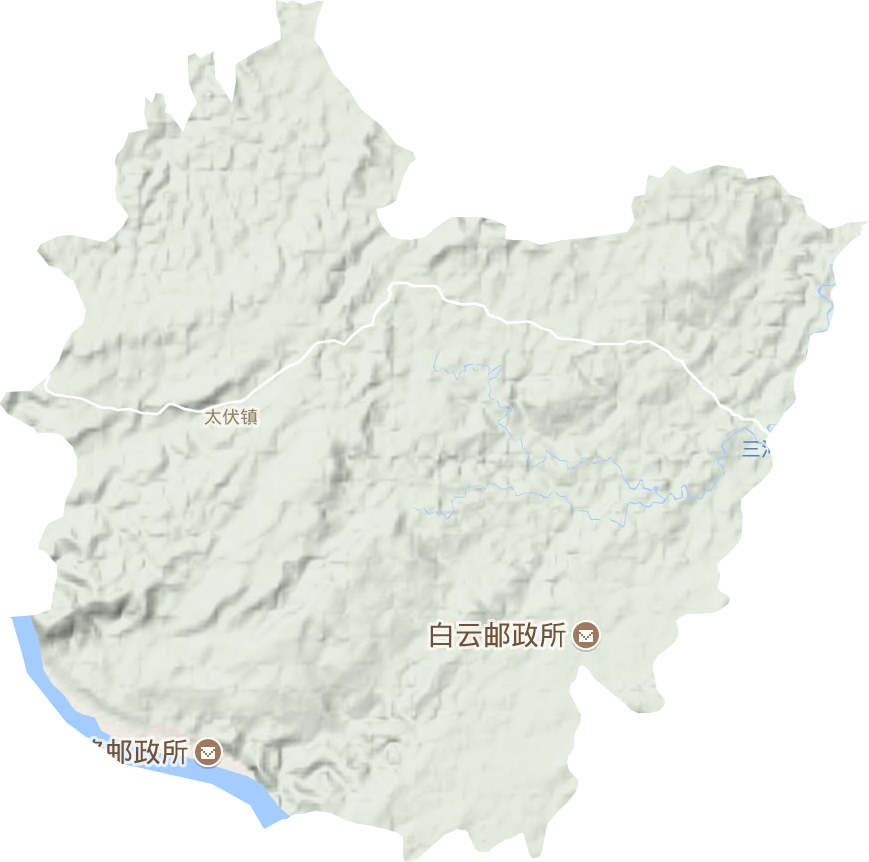 太伏鎮(zhèn)地形圖