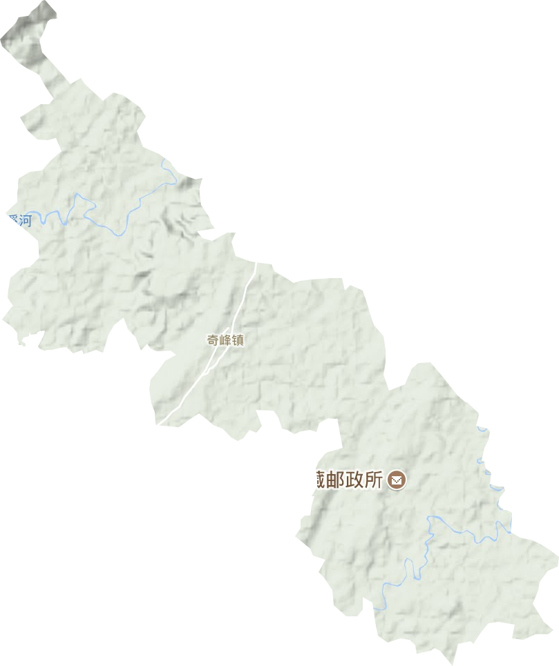 奇峰鎮地形圖