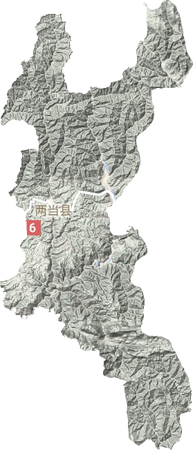 兩當縣地形圖